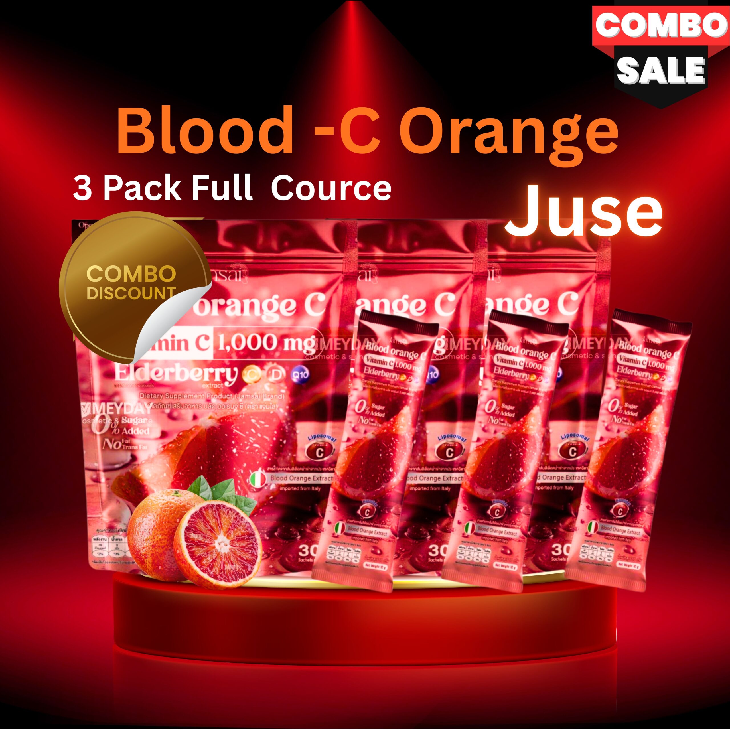 3 PCS Blood Orange C